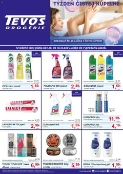 Náhľad TEVOS drogérie letáku platného od 01.10.2025