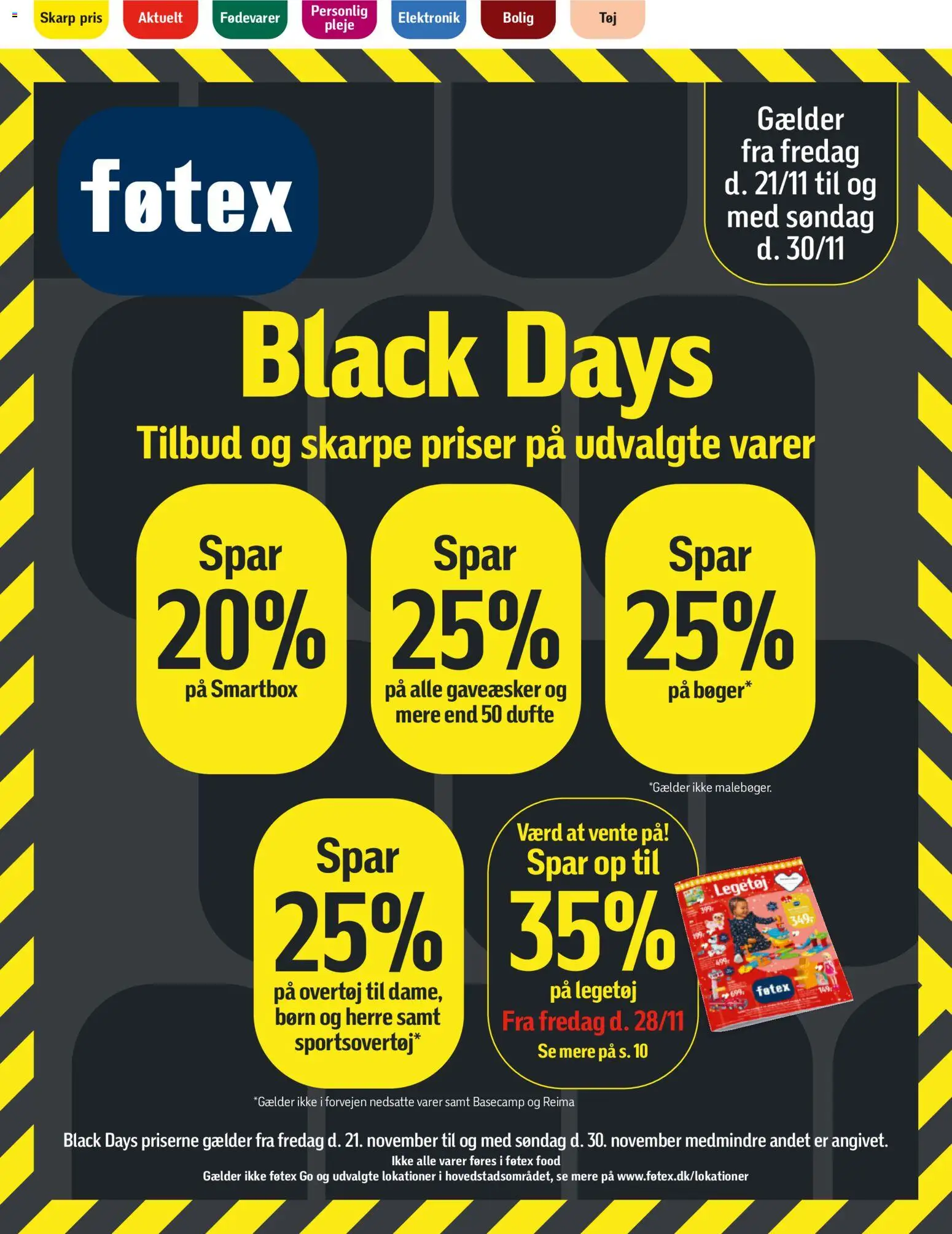 Eksempel på tilbudsavis Black Friday fra butik Føtex gyldig fra 21/11/2025
