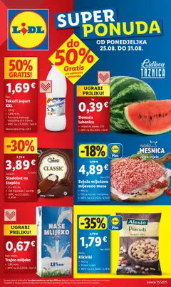 Pregled letka Katalog trgovine Lidl vrijedi od 25.08.2025