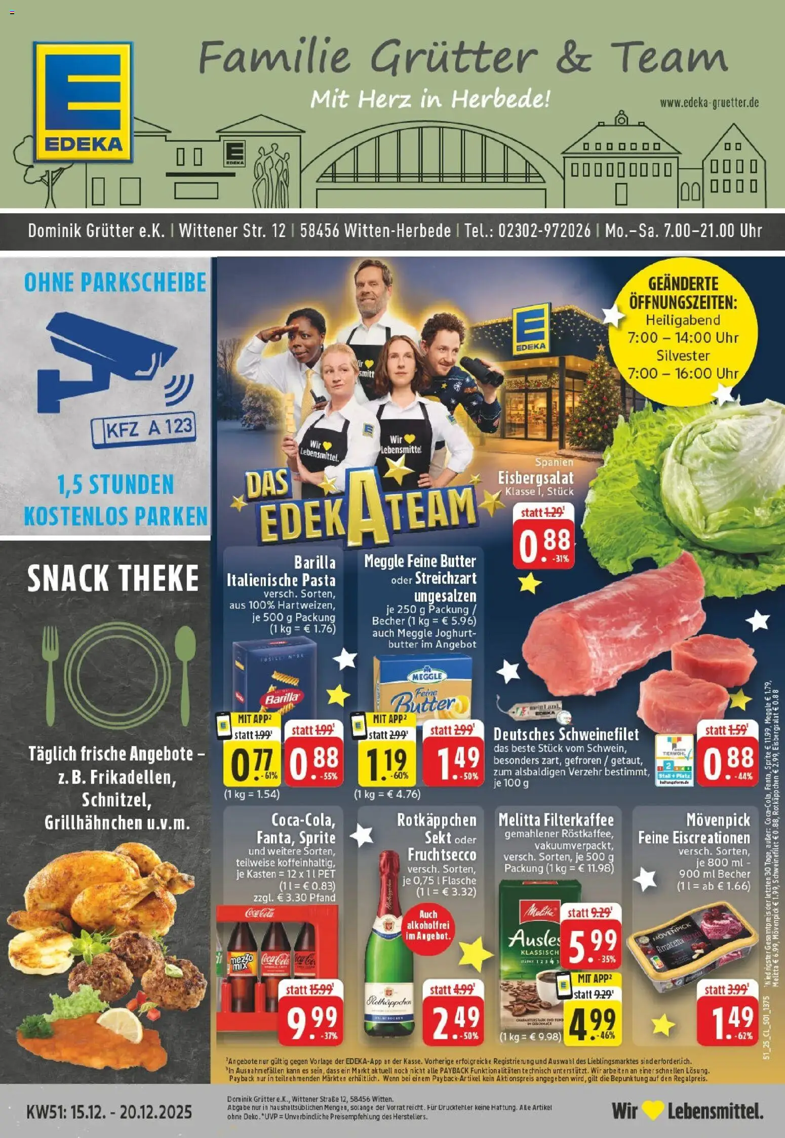 Vorschau von dem Prospekt des Geschäftes Edeka, gültig ab dem 15.12.2025