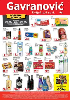 Pregled letka Katalog trgovine Gavranović vrijedi od 20.11.2025