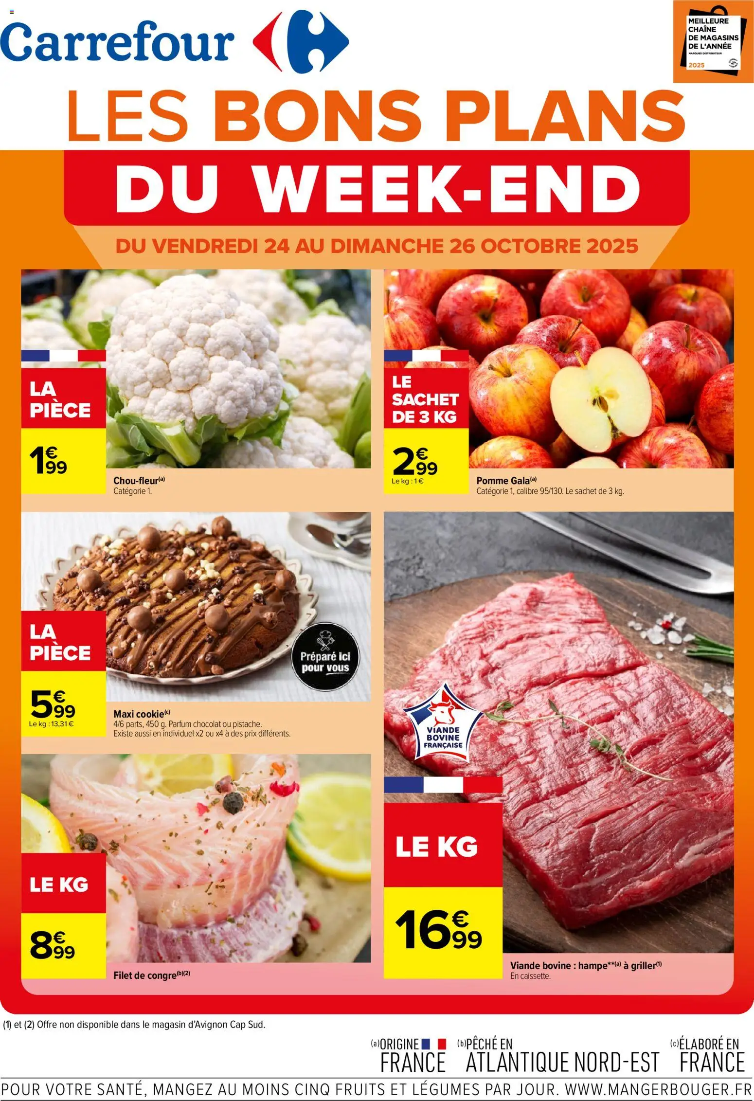 Catalogue les bons plans du week-end de la boutique Carrefour valable du 24/10/2025 - Page numéro 1
