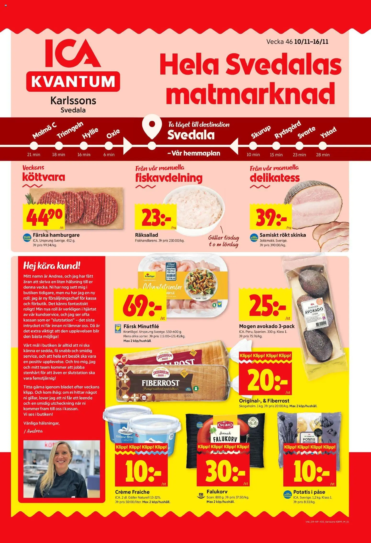 Förhandsgranska reklamblad Svedala från butik ICA Kvantum gäller från 10/11/2025