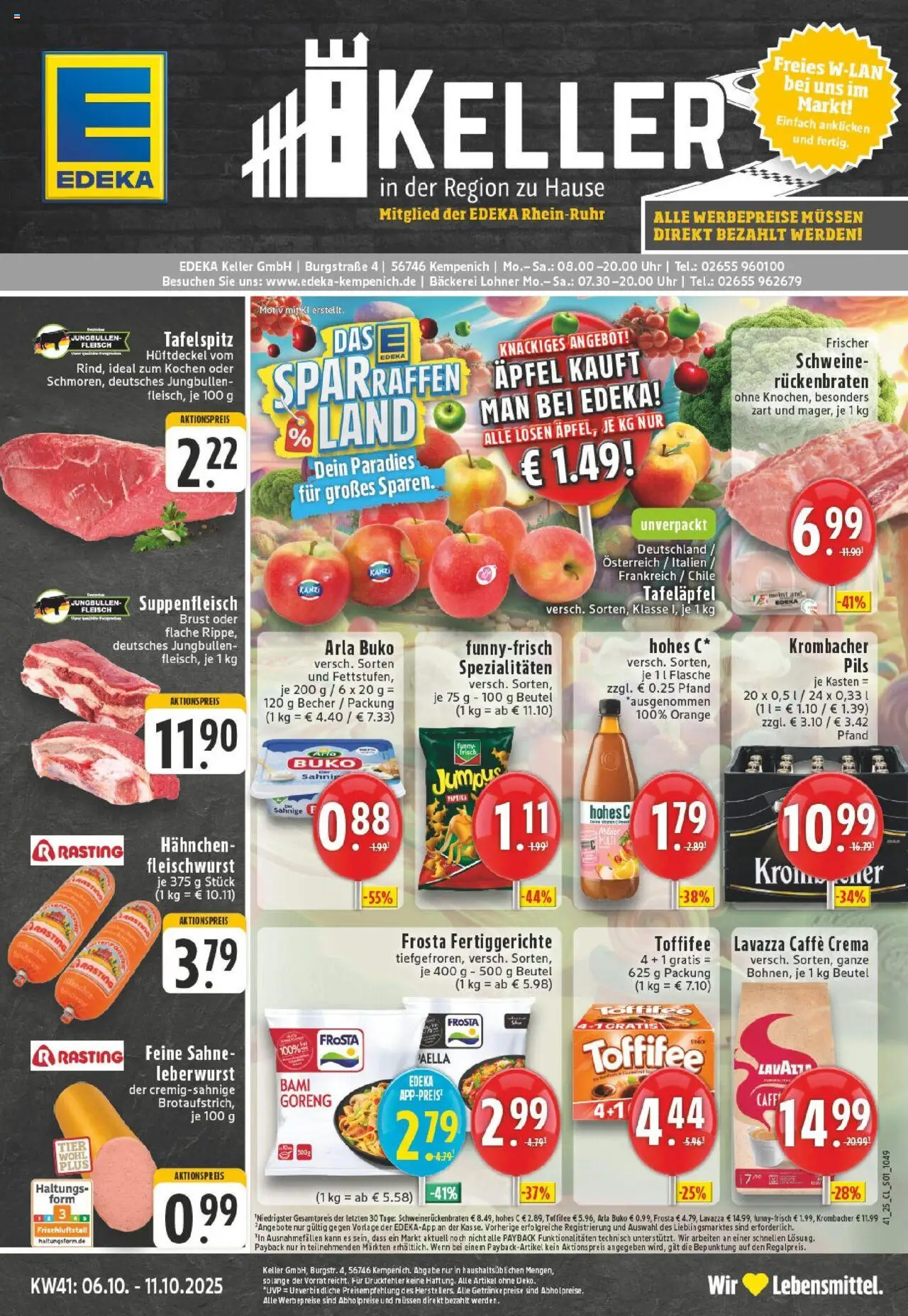 EDEKA Prospekt ab 06.10.2025 - Prospekt Kempenich Online