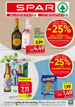 Vorschau der Angebote: Spar Vorarlberg gültig ab 17.07.2025