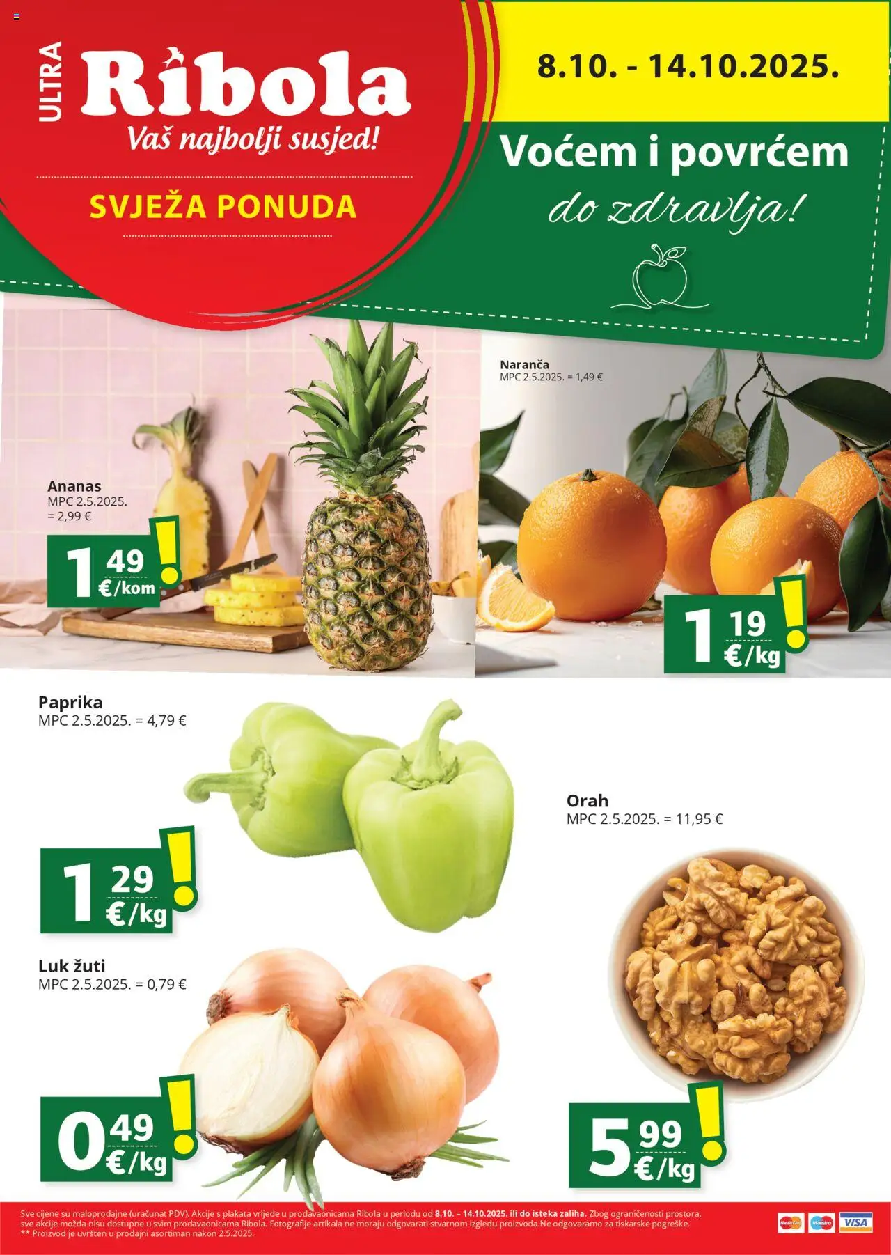 Djelo aktualni Svježa Ponuda vrijedi od 08.10.2025 - tjedna akcija broj stranice 1