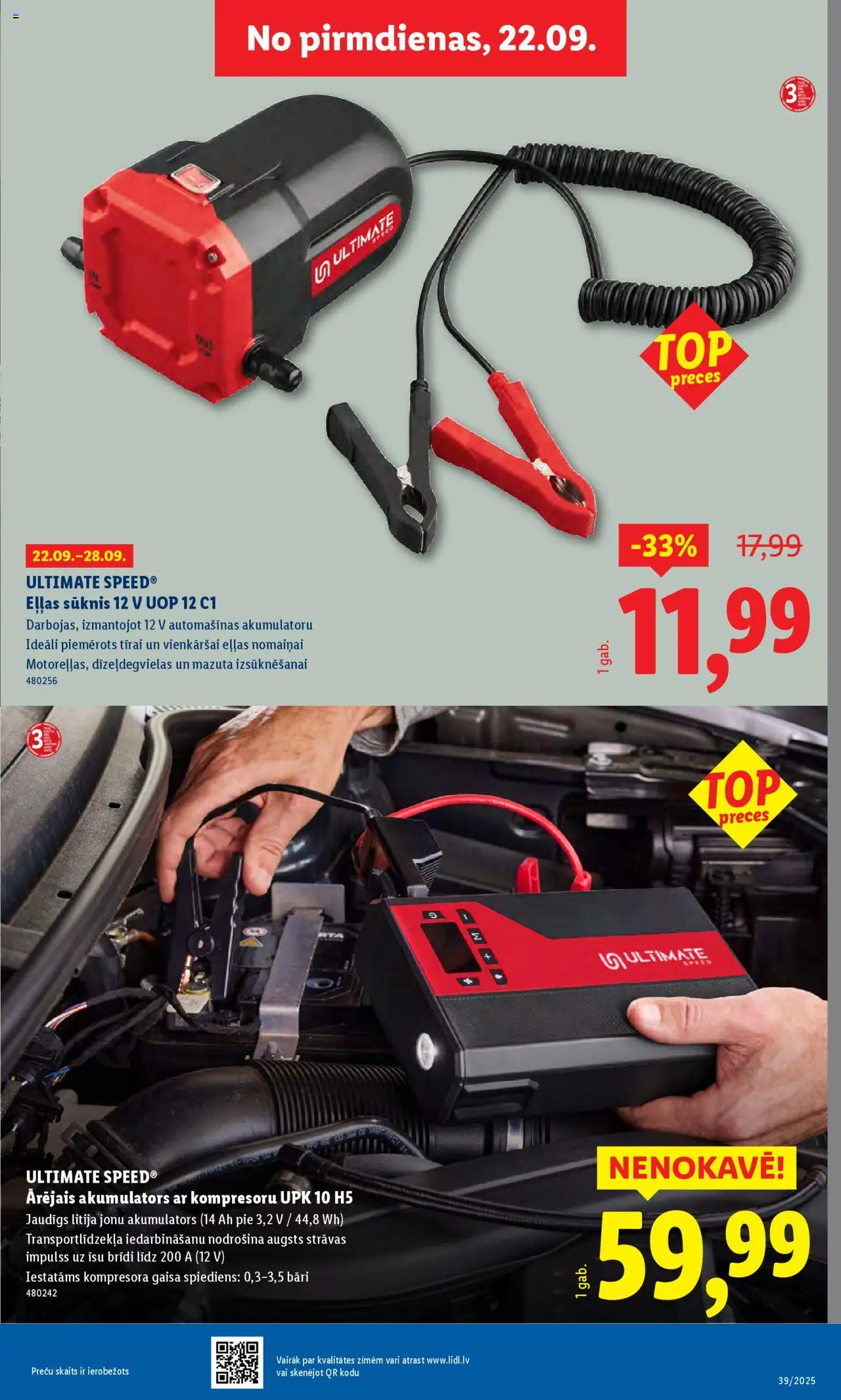 Skatīt Lidl akciju bukletu, derīgs no 2025.09.22