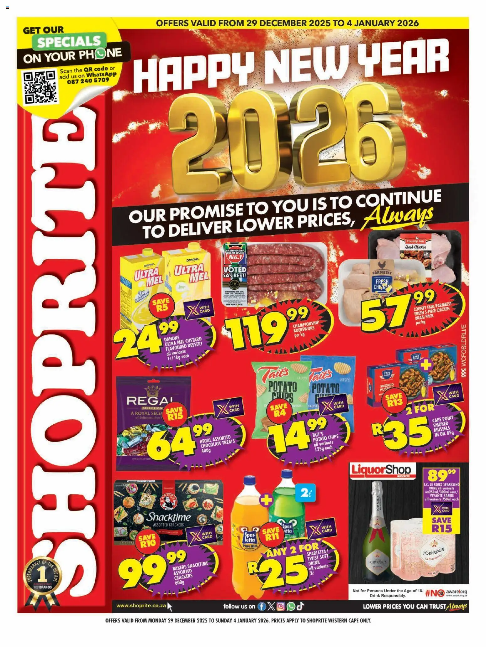 Preview of Shoprite flyer valid from 29/12/2025