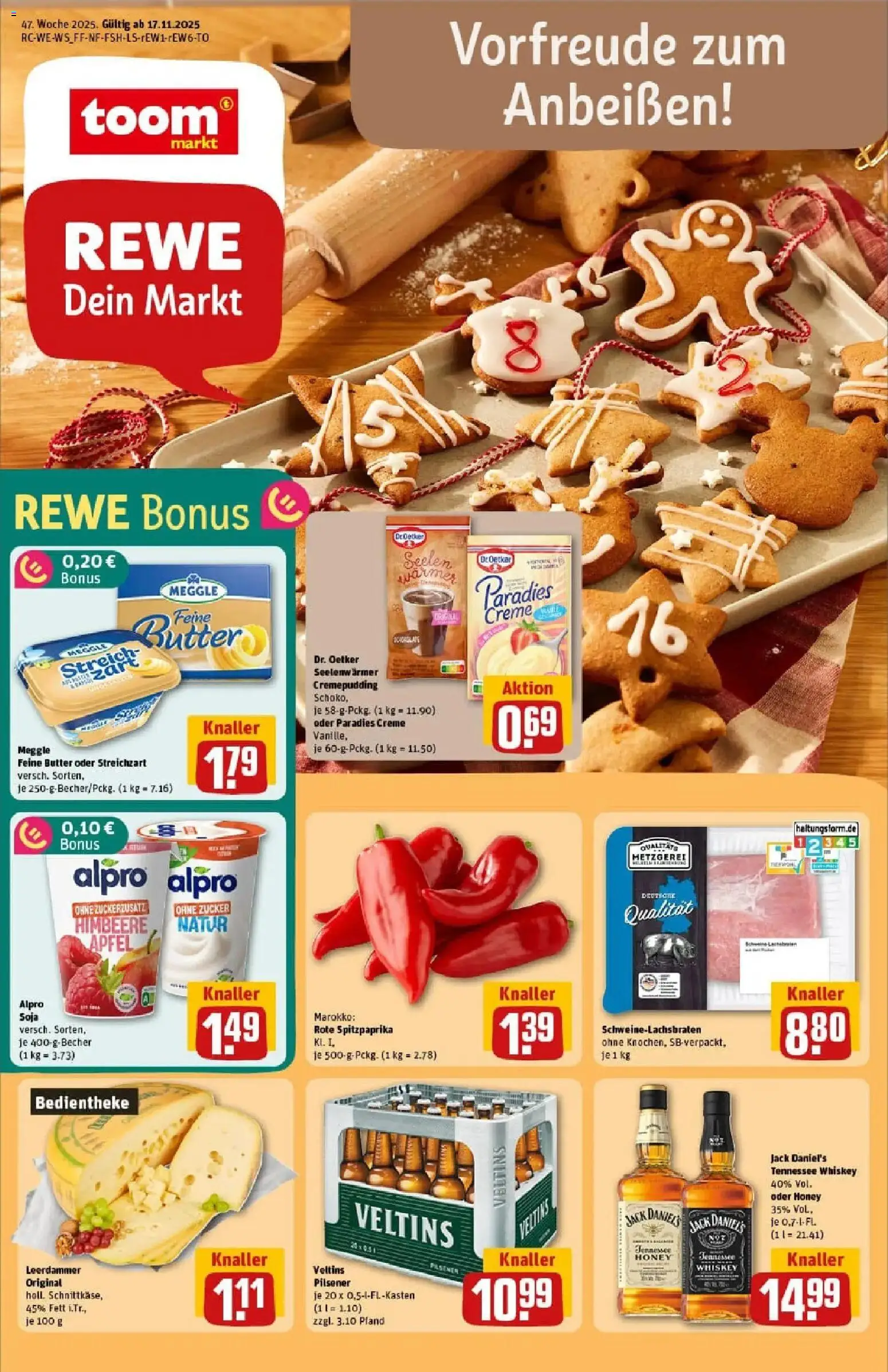 Vorschau von dem Prospekt des Geschäftes Rewe, gültig ab dem 17.11.2025