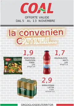 Anteprima dell'opuscolo Volantino La Convenienza Continua dal negozio Coal valido da 05/11/2025