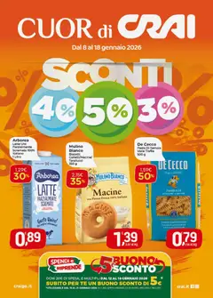 Anteprima dell'opuscolo Volantino Cuor di Crai dal negozio CRAI valido da 08/01/2026