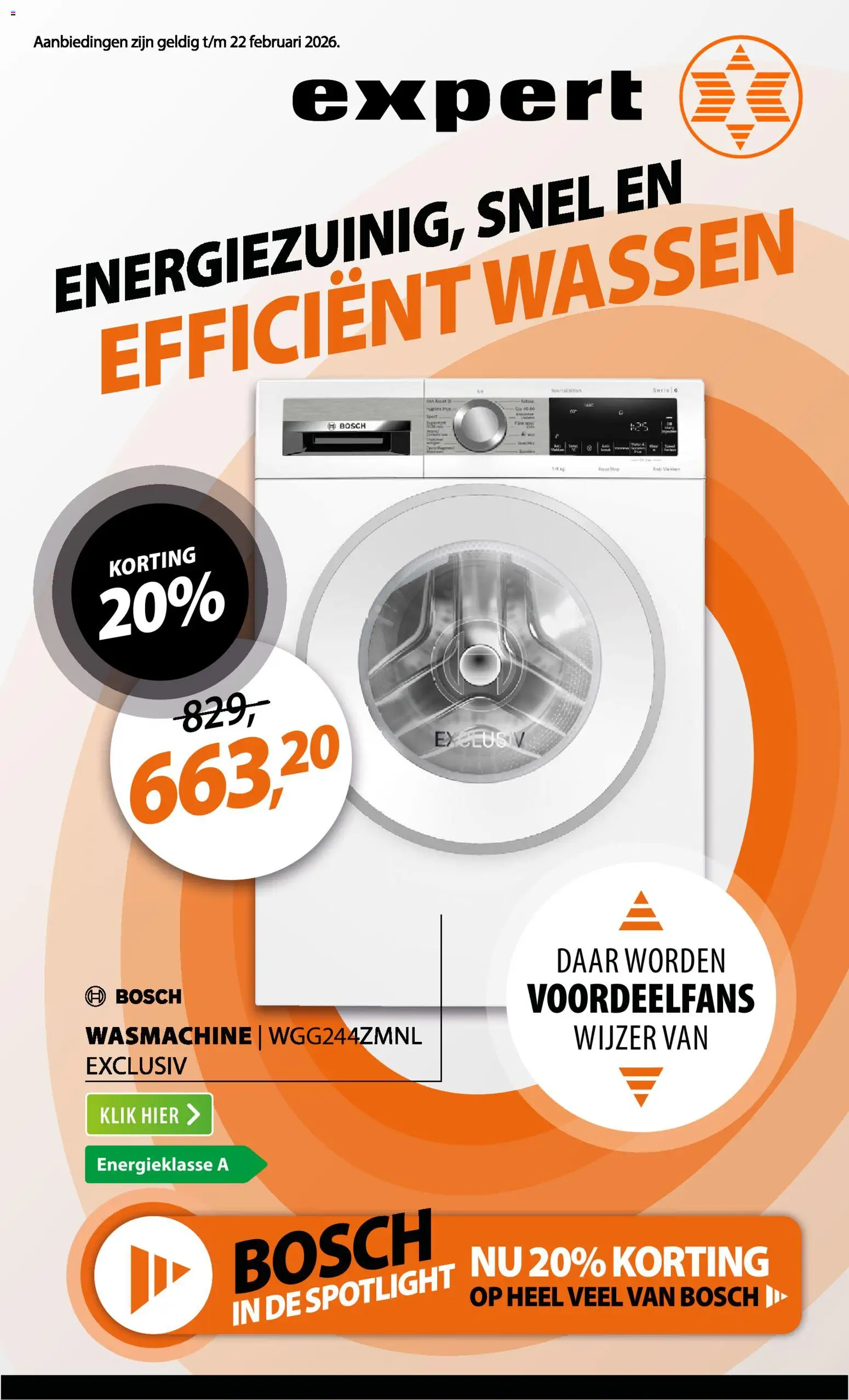 Voorbeeld van Folder van winkel Expert geldig vanaf 16-02-2026 - Wasmachine