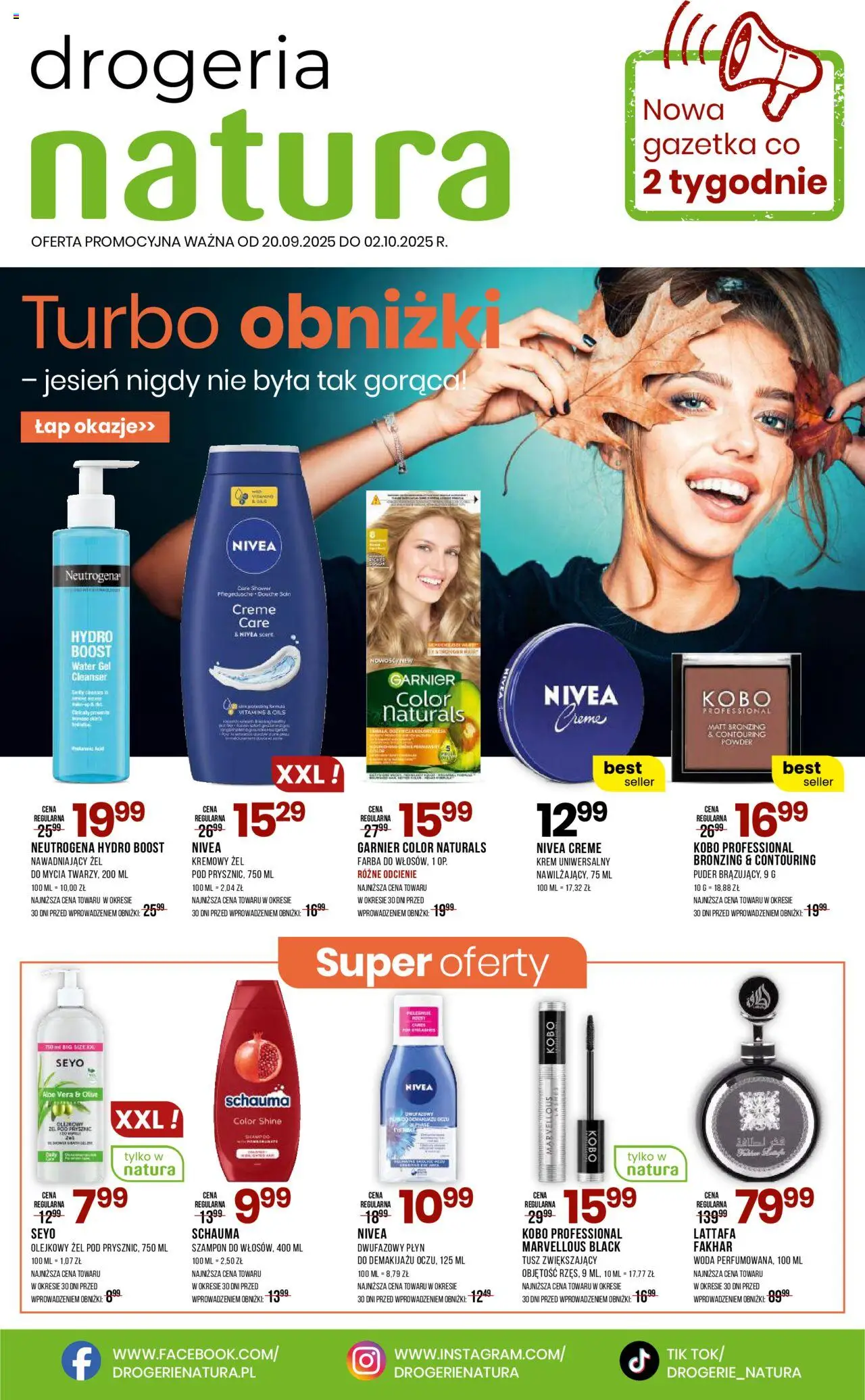 Drogerie Natura Gazetka od 20.09.2025 - Nowa Gazetka - Numer strony 1