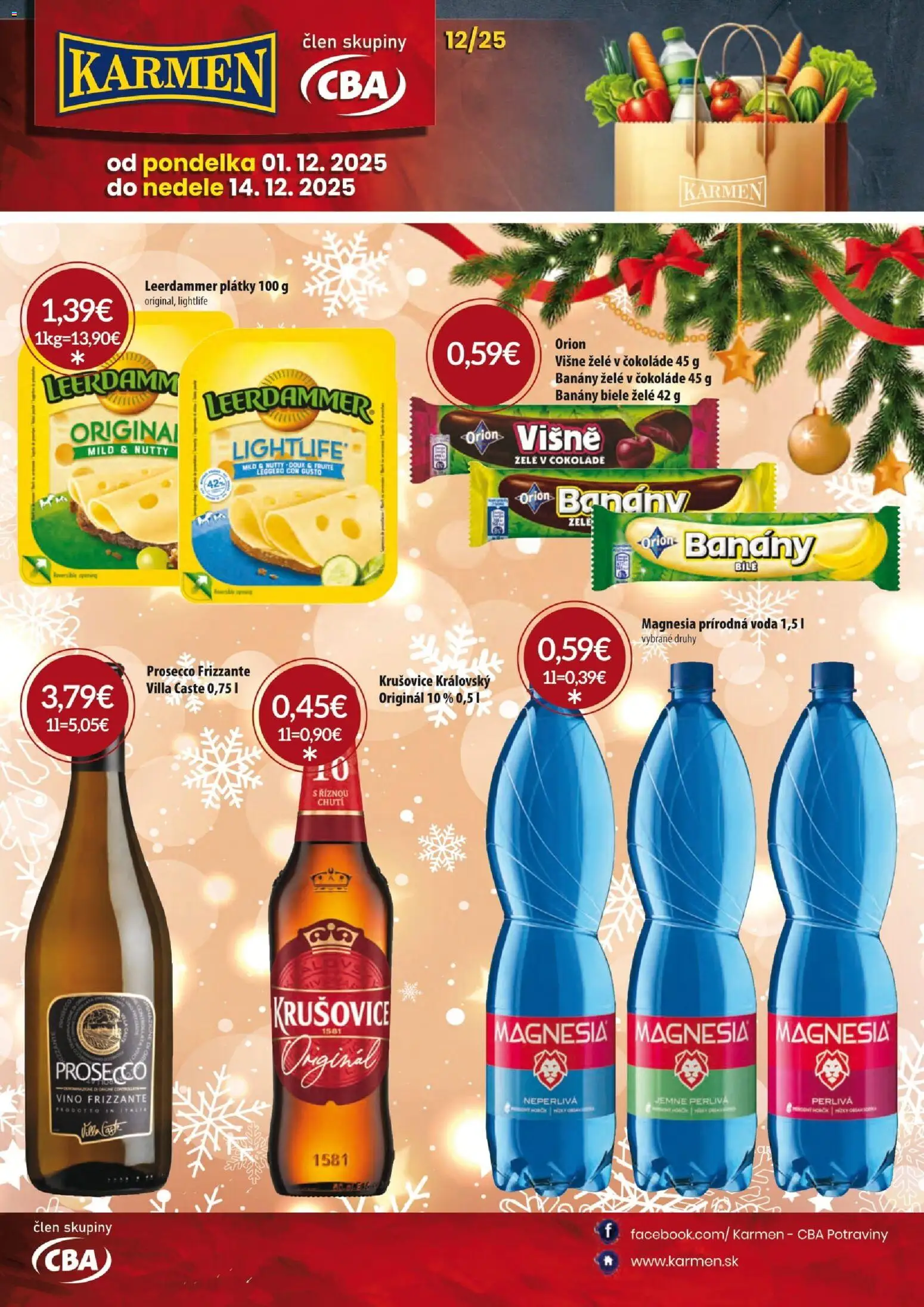 Náhľad KARMEN CBA letáku platného od 01.12.2025
