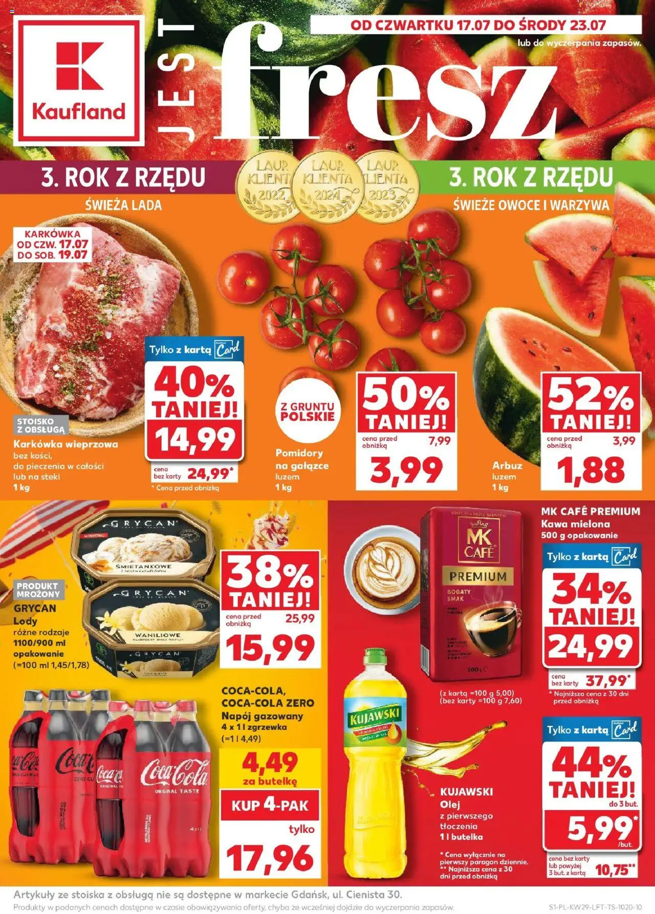 KAUFLAND gazetka promocyjna 17.07.2025 - Promocje - Numer strony 1