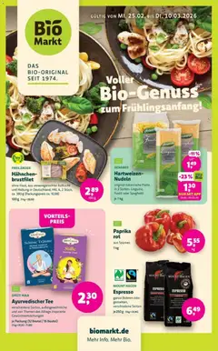 Vorschau von dem Prospekt des Geschäftes BioMarkt, gültig ab dem 25.02.2026
