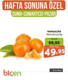 Biçen Market Biçen Market - Hafta Sonuna Özel 10.04.2026 - Broşürünün önizlemesi