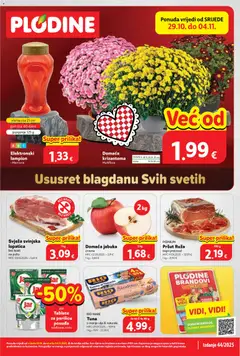 Pregled letka Katalog trgovine Plodine vrijedi od 29.10.2025