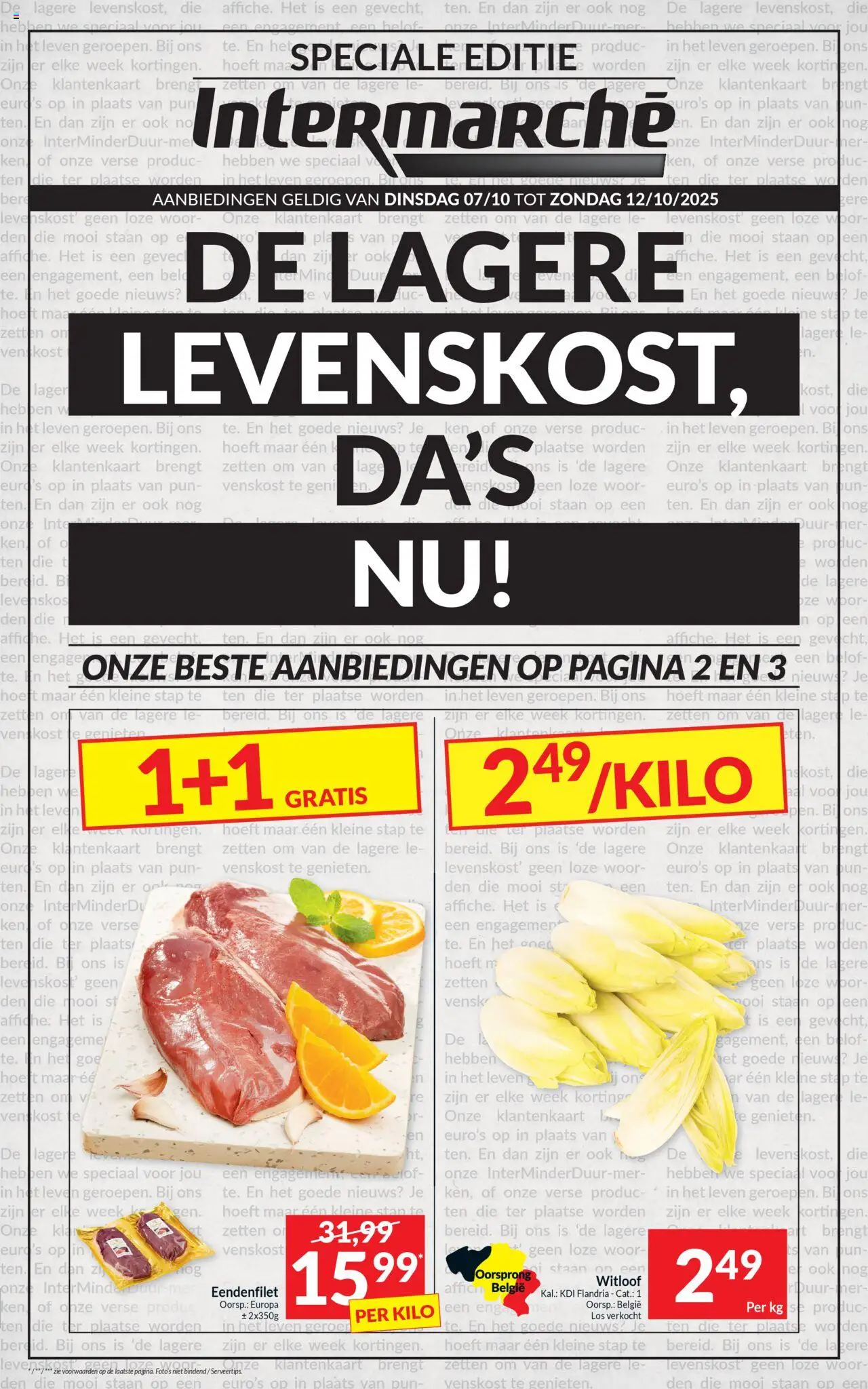 Intermarché shop Folder week 41 geldig vanaf 07/10/2025 - Paginanummer 1