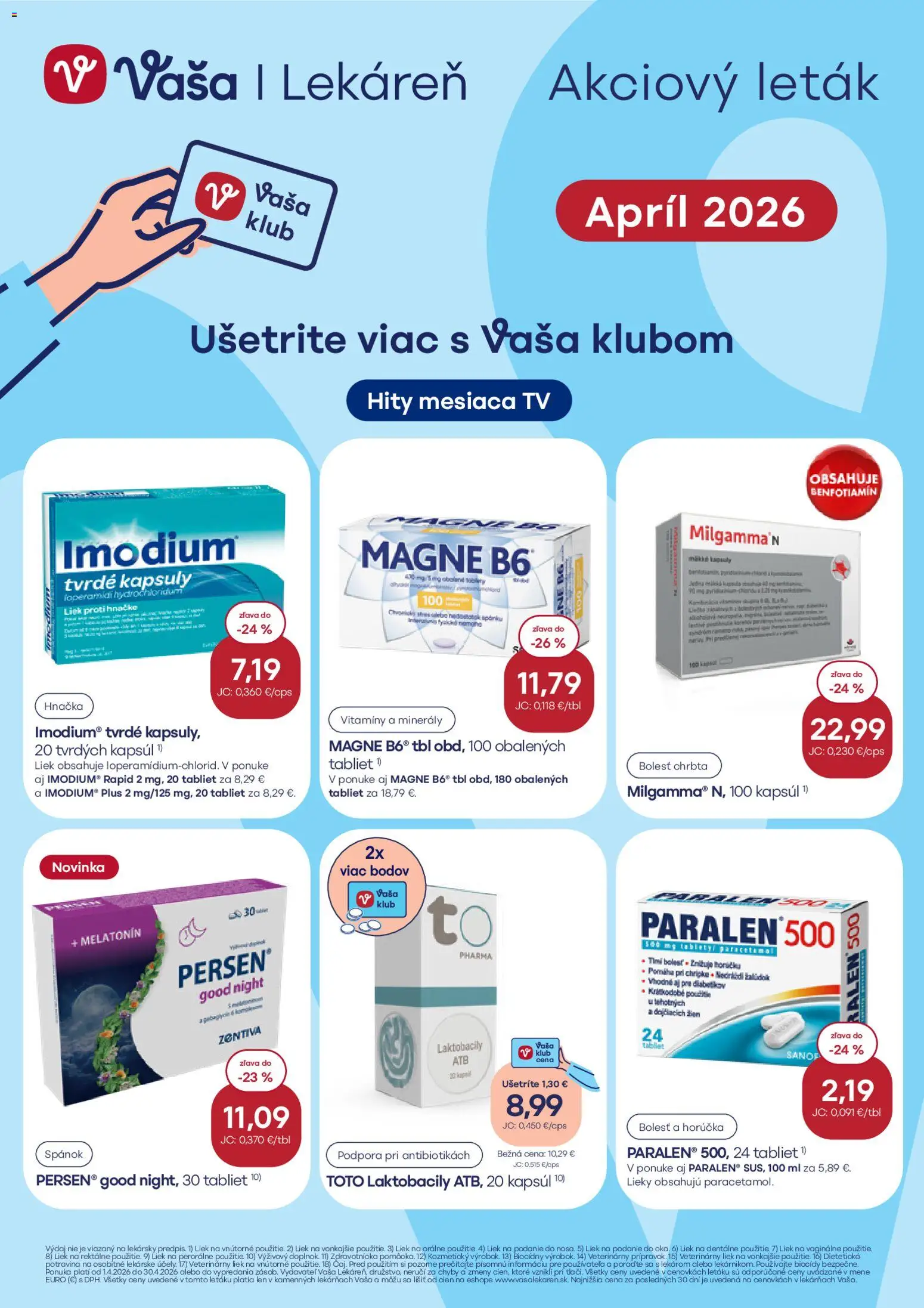 Náhľad Vaša lekáreň letáku platného od 01.04.2026