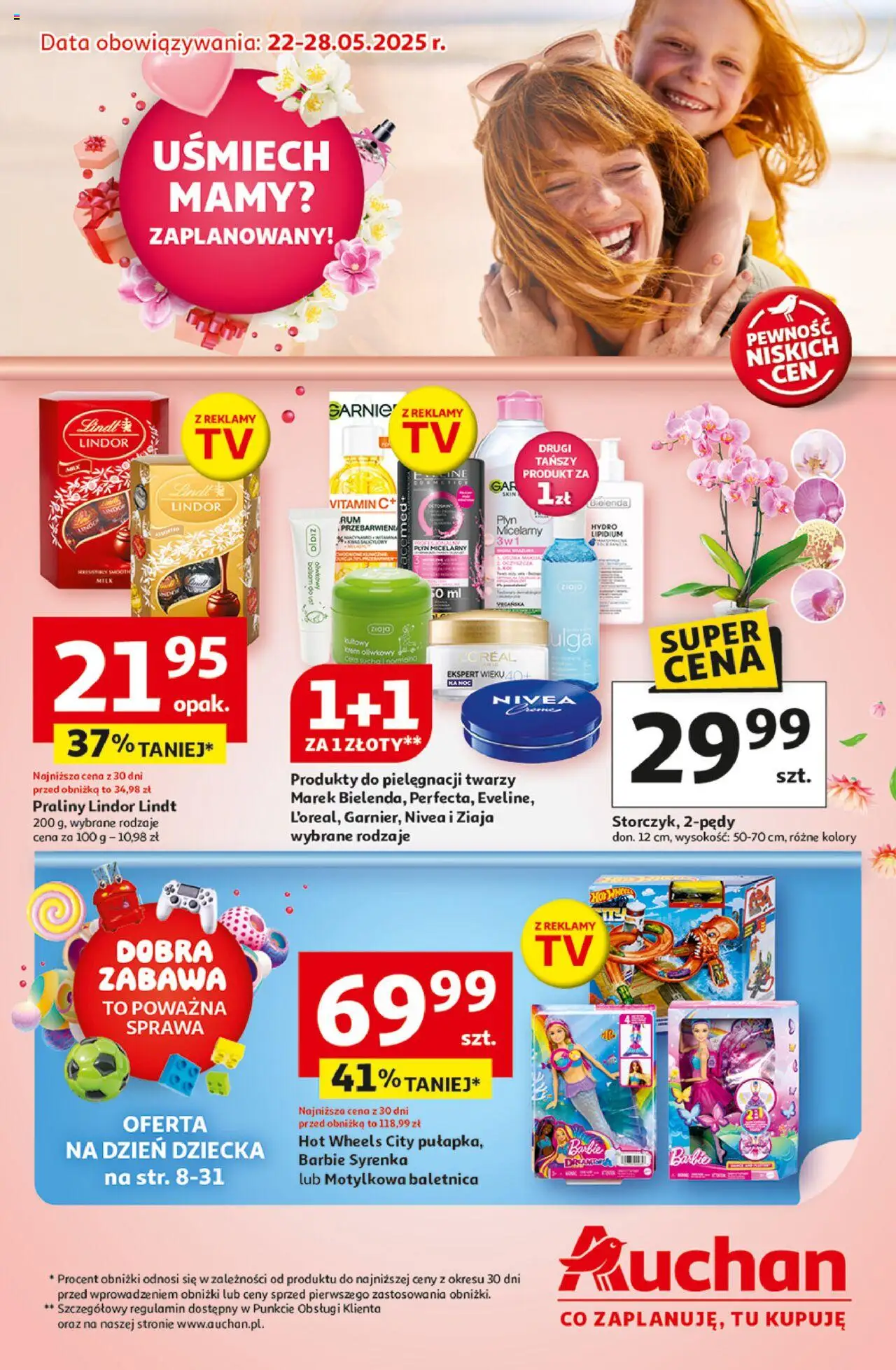Auchan Uśmiech mamy? Zaplanowany! Hipermarket od 22.05.2025 - Nowa Gazetka - Numer strony 1
