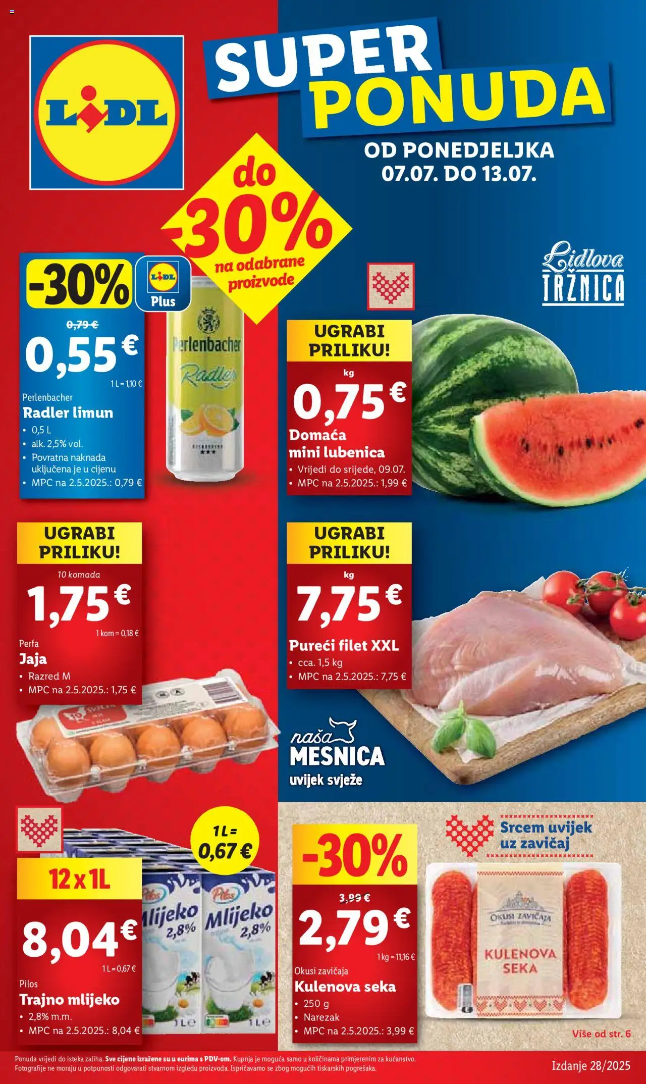 Lidl aktualni Katalog vrijedi od 07.07.2025 - tjedna akcija broj stranice 1