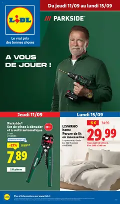 Prévisualisation de Catalogue les bonnes affaires de la semaine du magasin LIDL formulaire valide 11/09/2025