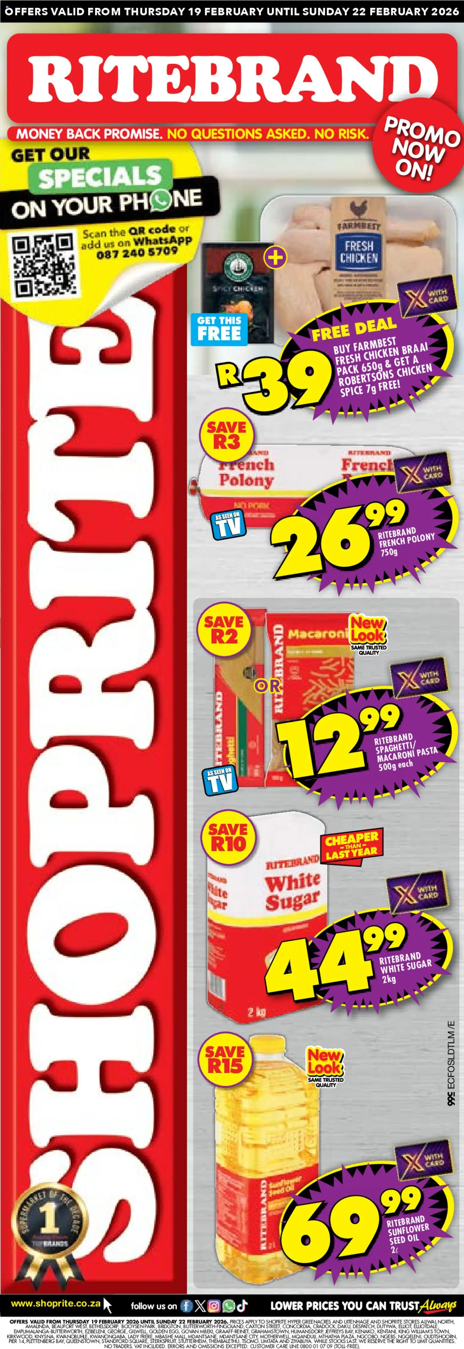 Preview of Shoprite flyer valid from 19/02/2026