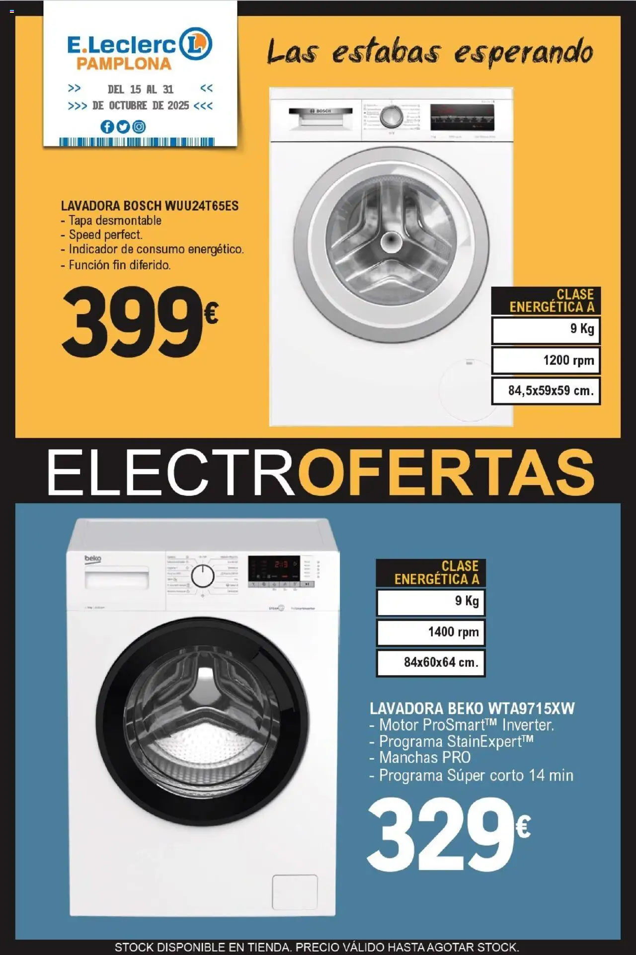 E.Leclerc Folleto > 15/10 - 31/10/2025 > Ofertas