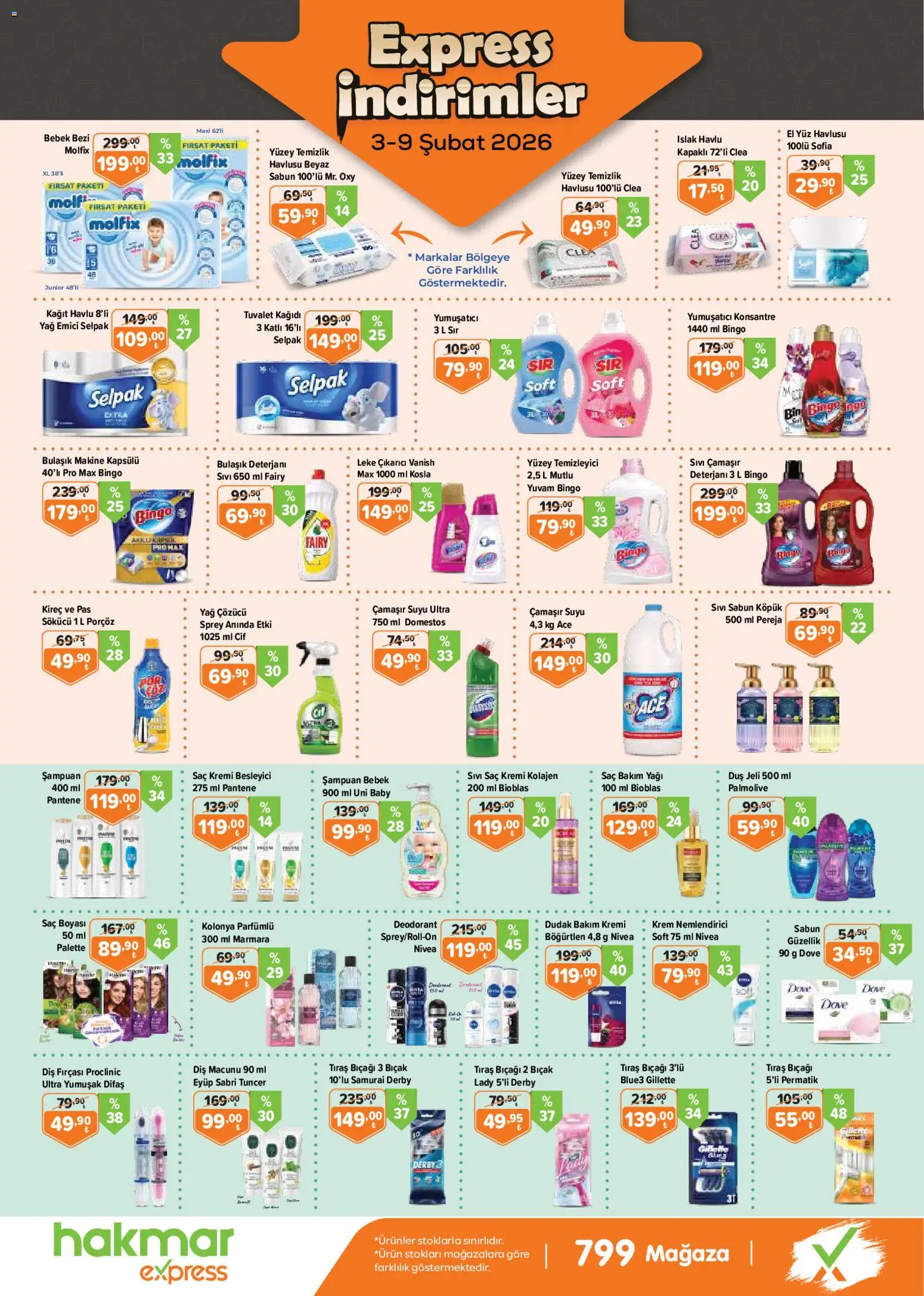 Hakmar Express Express İndirimler 03.02.2026 - Broşürünün önizlemesi