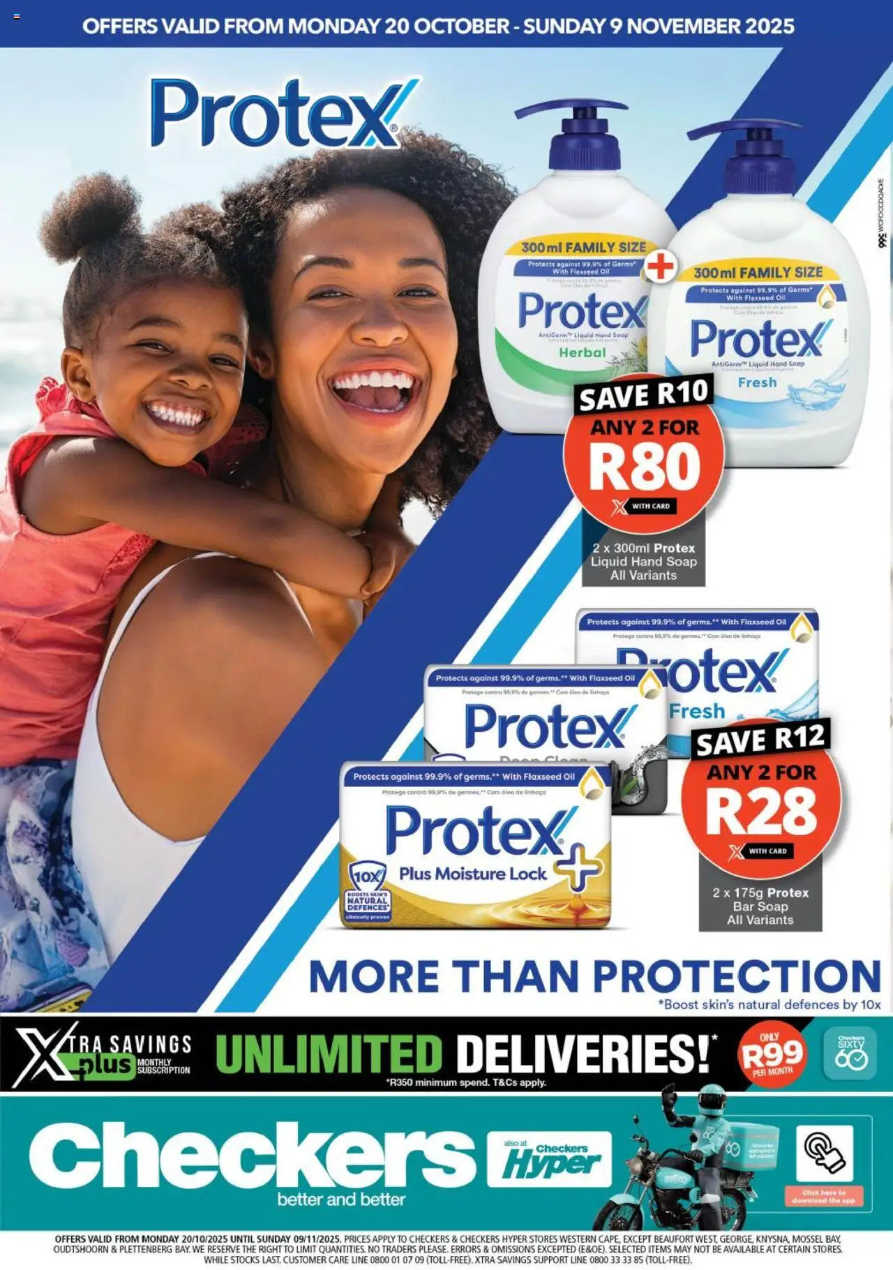 Checkers Western Cape - Protex Promotion 20/10 - 09/11/2025 >> Catalogue