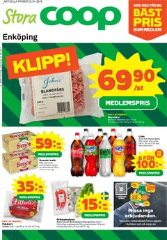 Förhandsgranska reklamblad Enköping från butik Stora Coop gäller från 22/09/2025