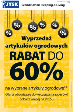 Pogląd gazetki "Gazetka" ze sklepu JYSK ważnej od 30.07.2025