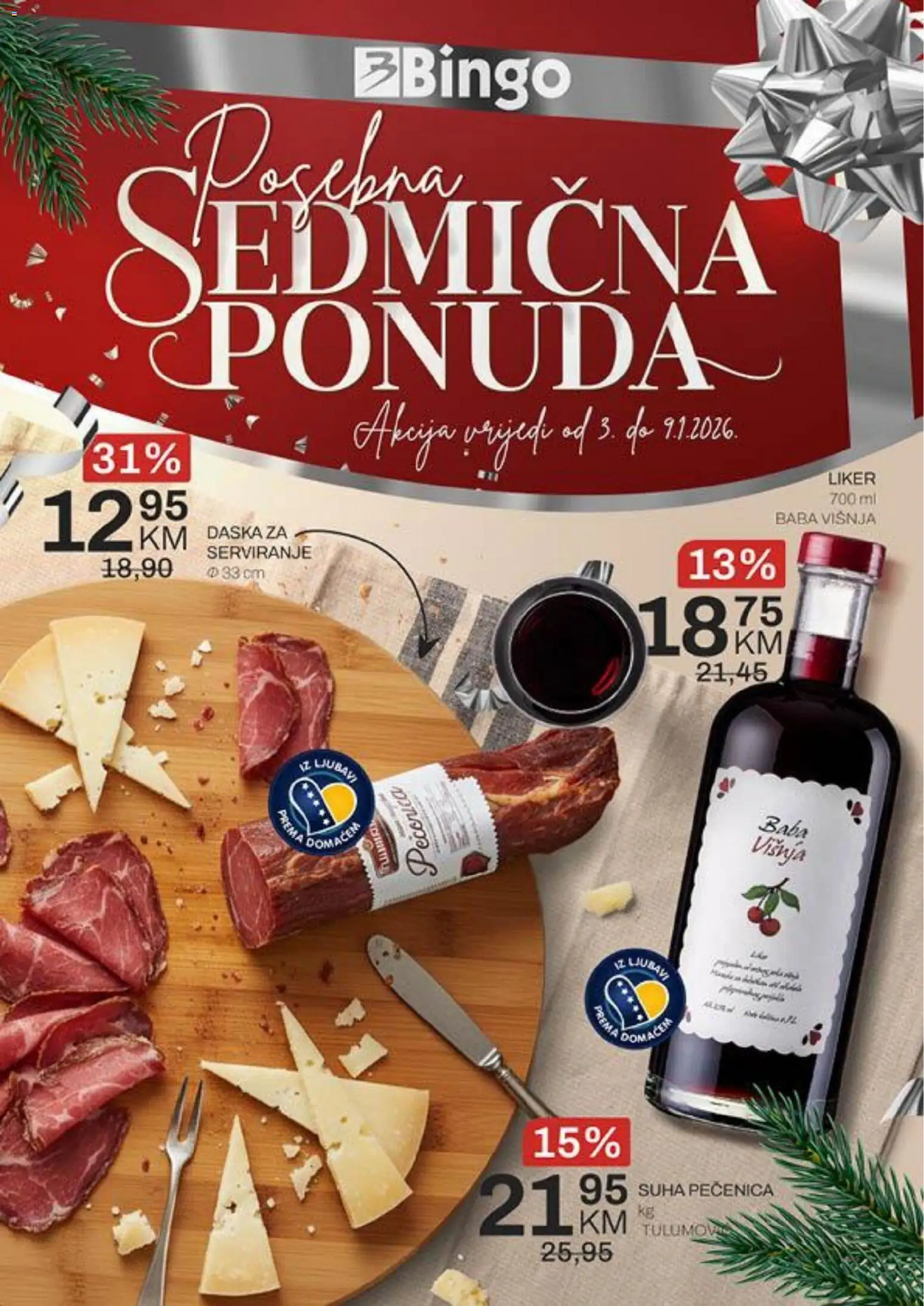 Pregled letka Katalog trgovine Bingo vrijedi od 2026.01.03