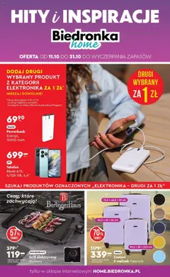 Pogląd gazetki "Home" ze sklepu Biedronka ważnej od 11.10.2025
