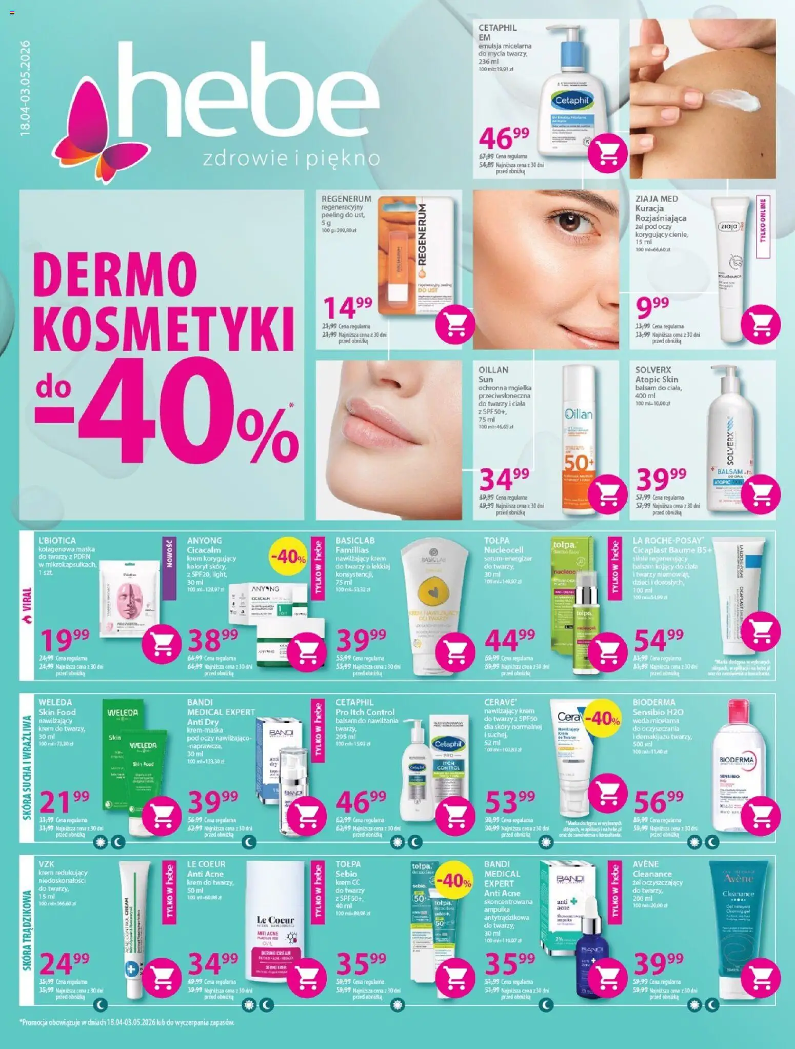 Pogląd gazetki "Hebe gazetka - Płachta" ze sklepu Hebe ważnej od 18.04.2026