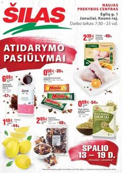 Šilas parduotuvės leidinio Leidinys - Atidarymo Jonučiai, Eglių g.1 galiojančio nuo 2025.10.13 peržiūra