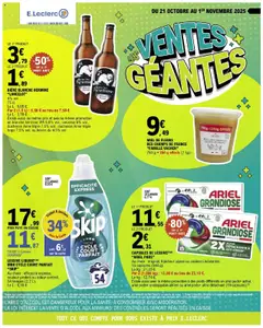 Prévisualisation de Catalogue Ventes geantes du magasin E.Leclerc formulaire valide 21/10/2025