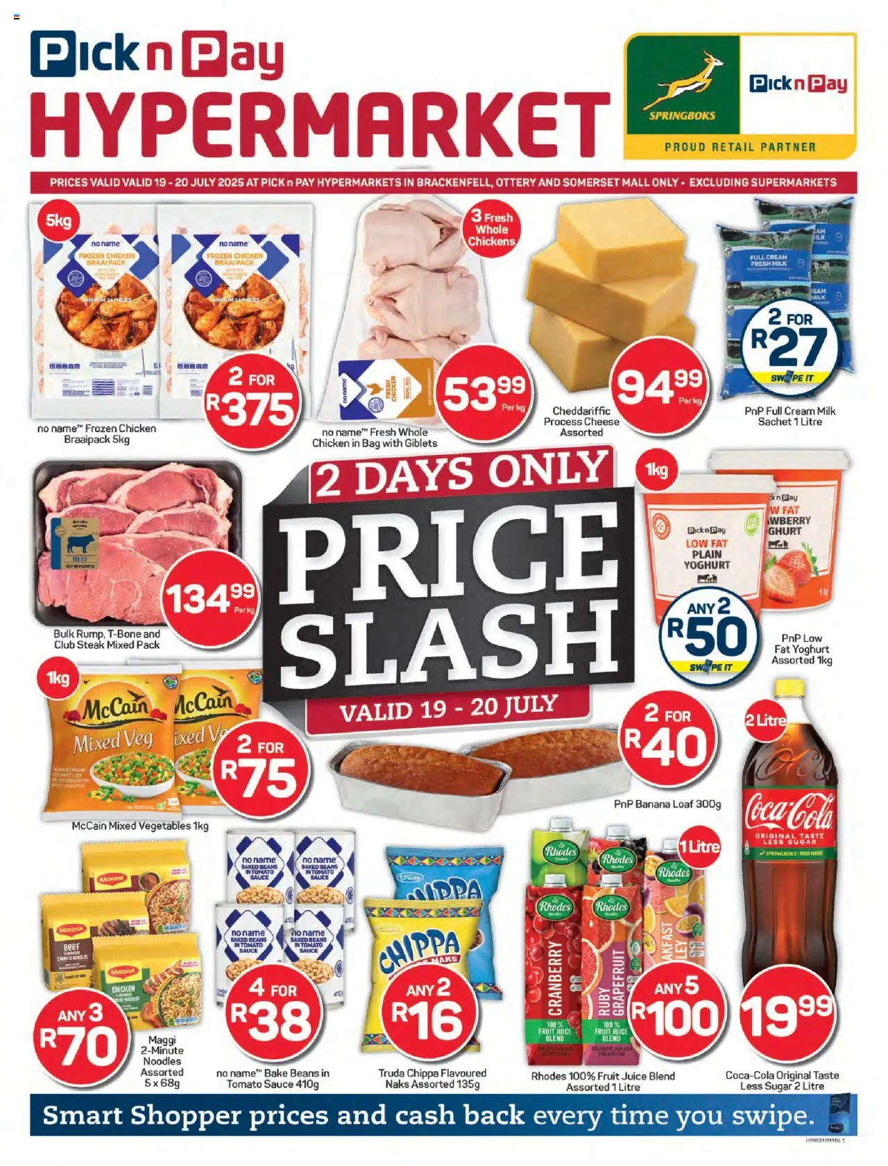 Pick n Pay Western Cape - Hyper Price Slash Specials from 19/07 - 20/07/2025 > Promotions