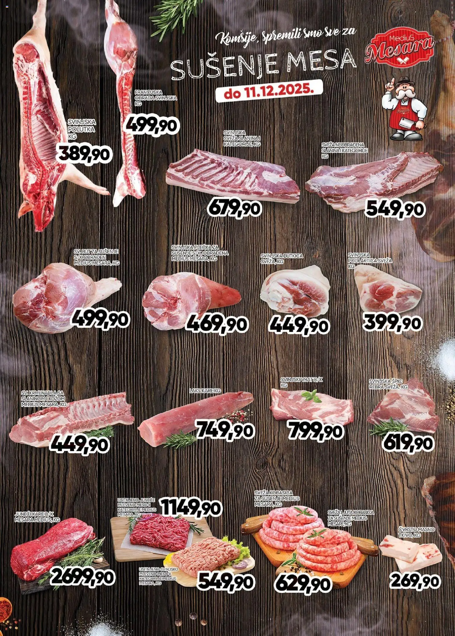 Pregled Medius kataloga - važi od 05.12.2025