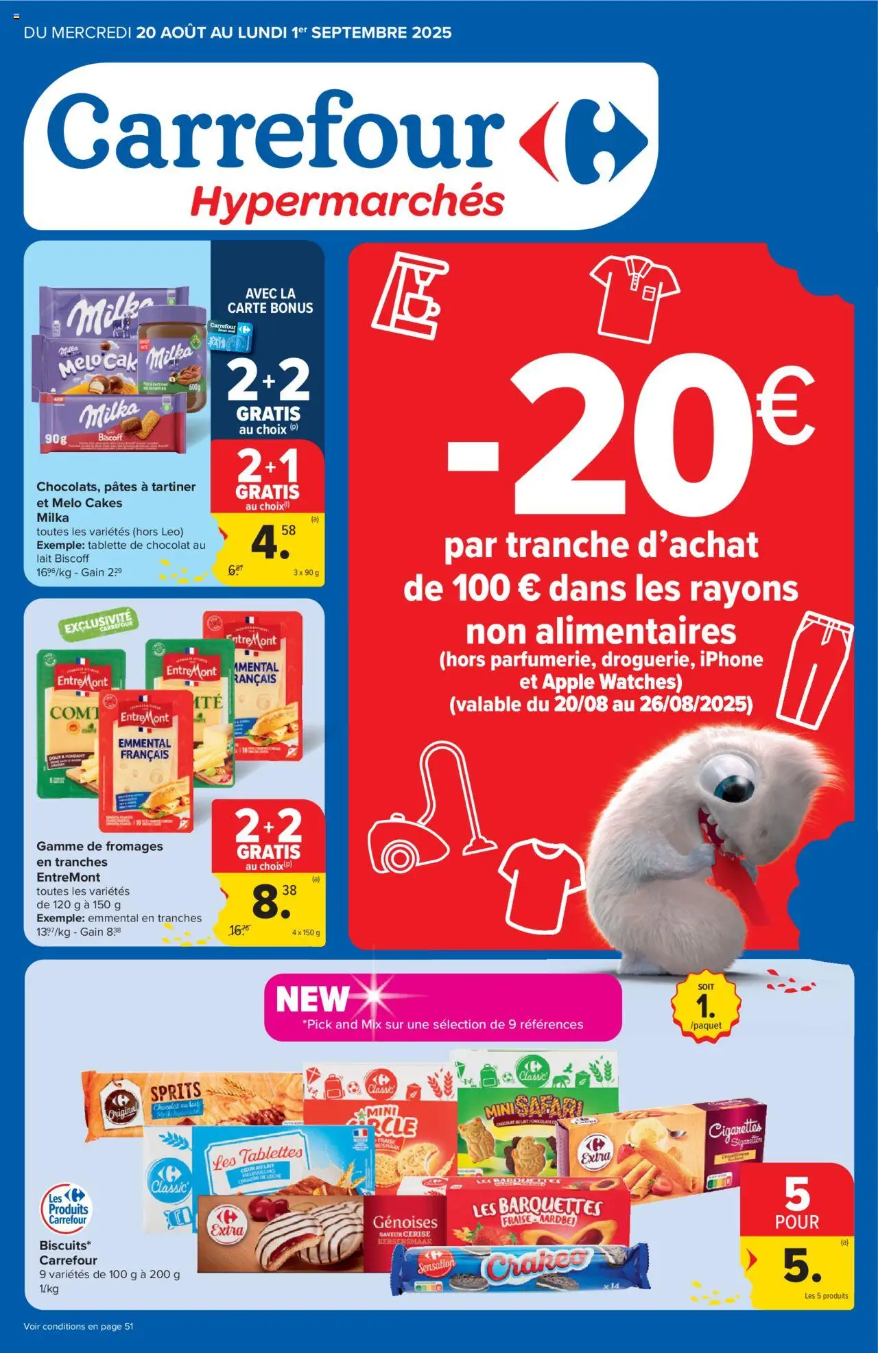 Carrefour shop Folder de la semaine 34 geldig vanaf 20/08/2025 - Paginanummer 1
