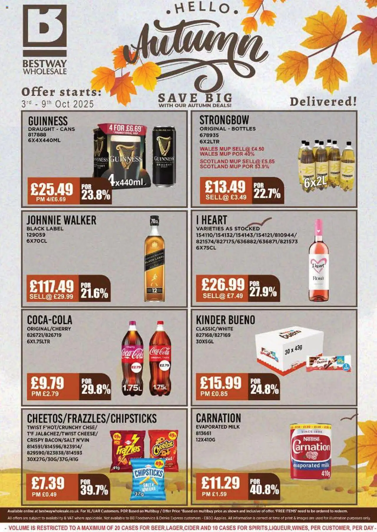 Bestway shop Offers valid from 03/10/2025 - Page number 1 - Cider, Drinks, Milk, Strongbow