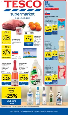 Náhľad Tesco letáku platného od 01.10.2025