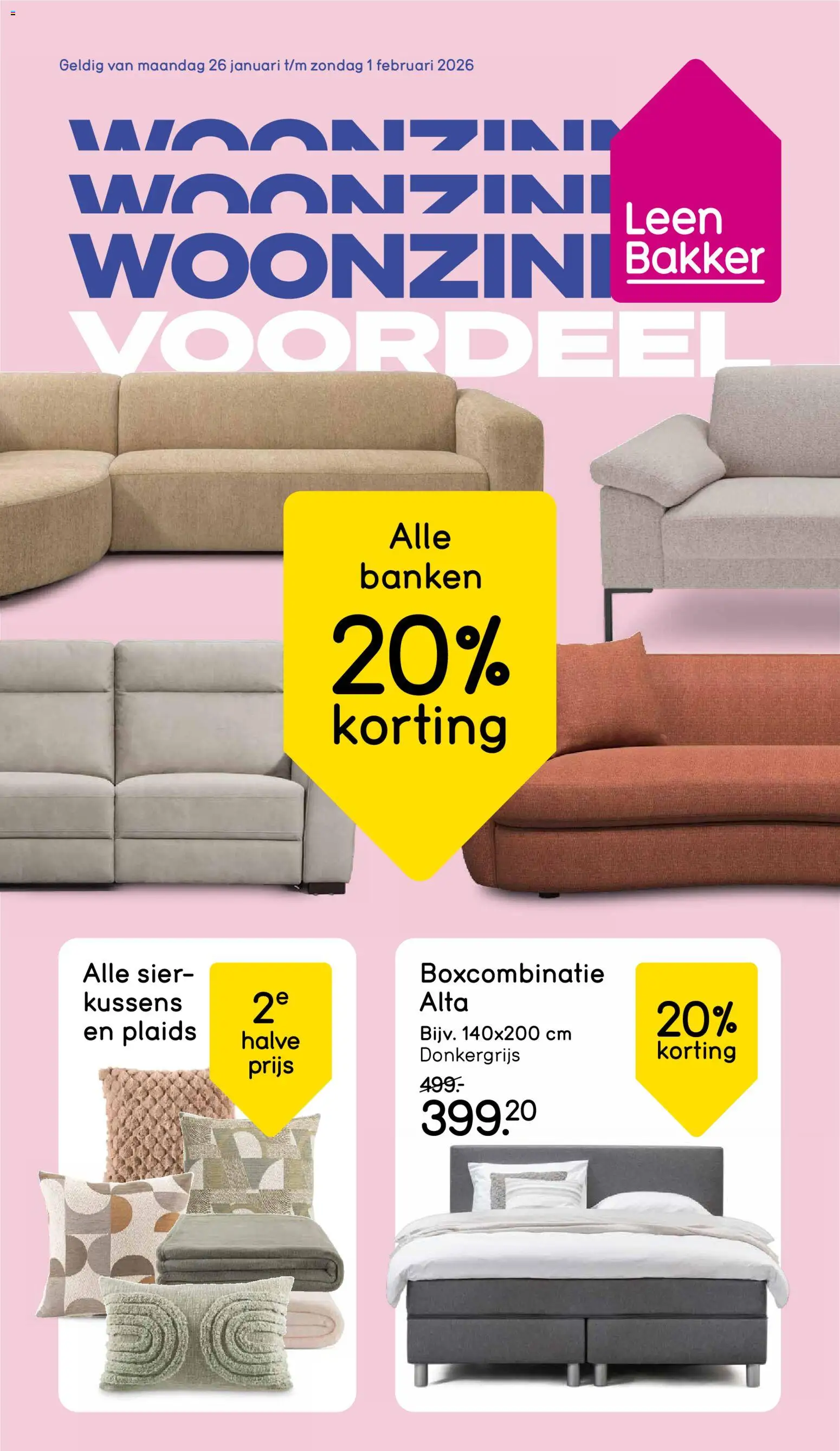 Voorbeeld van Folder van winkel Leen Bakker geldig vanaf 26-01-2026