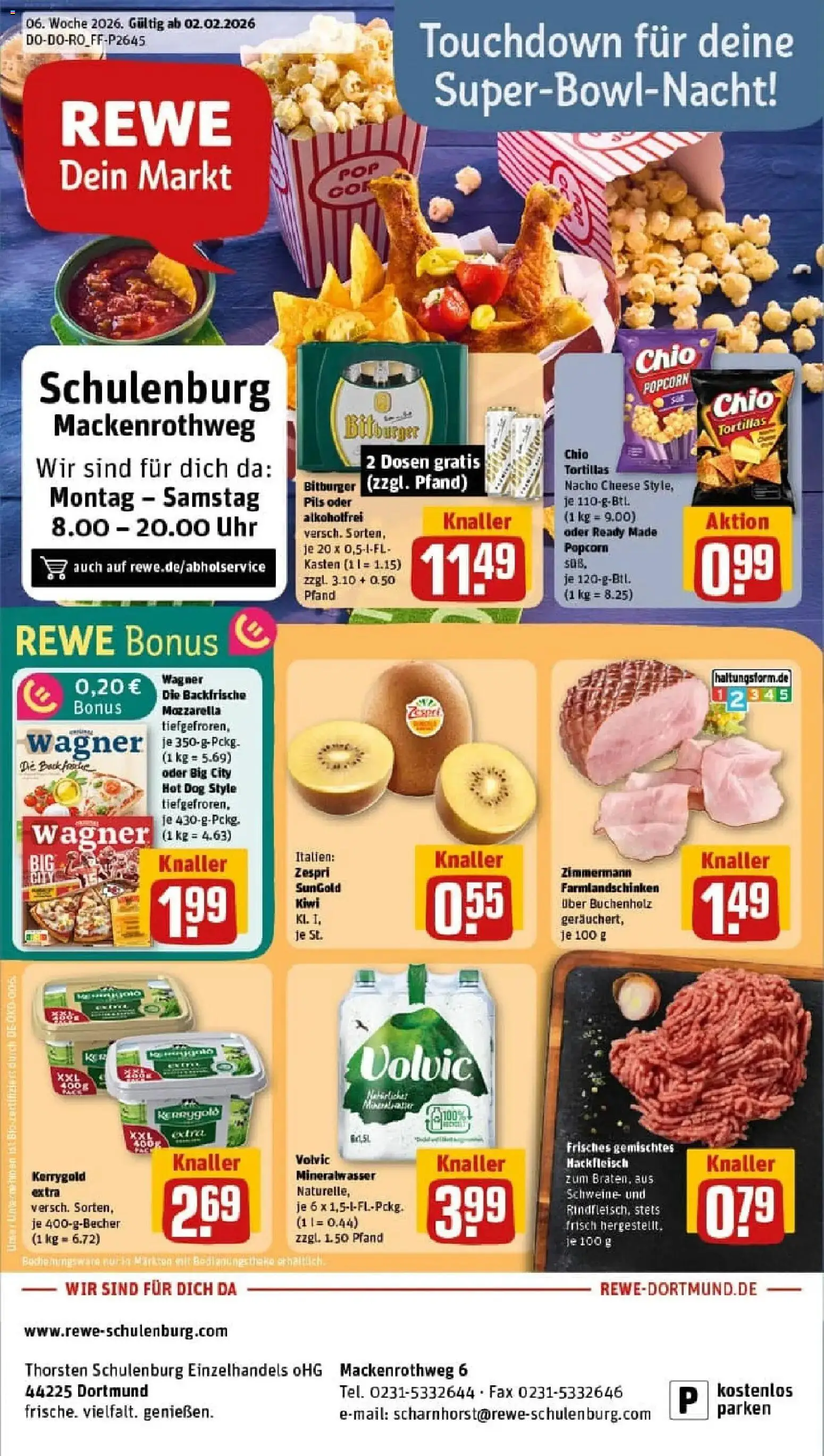 Vorschau von dem Prospekt des Geschäftes Rewe, gültig ab dem 02.02.2026