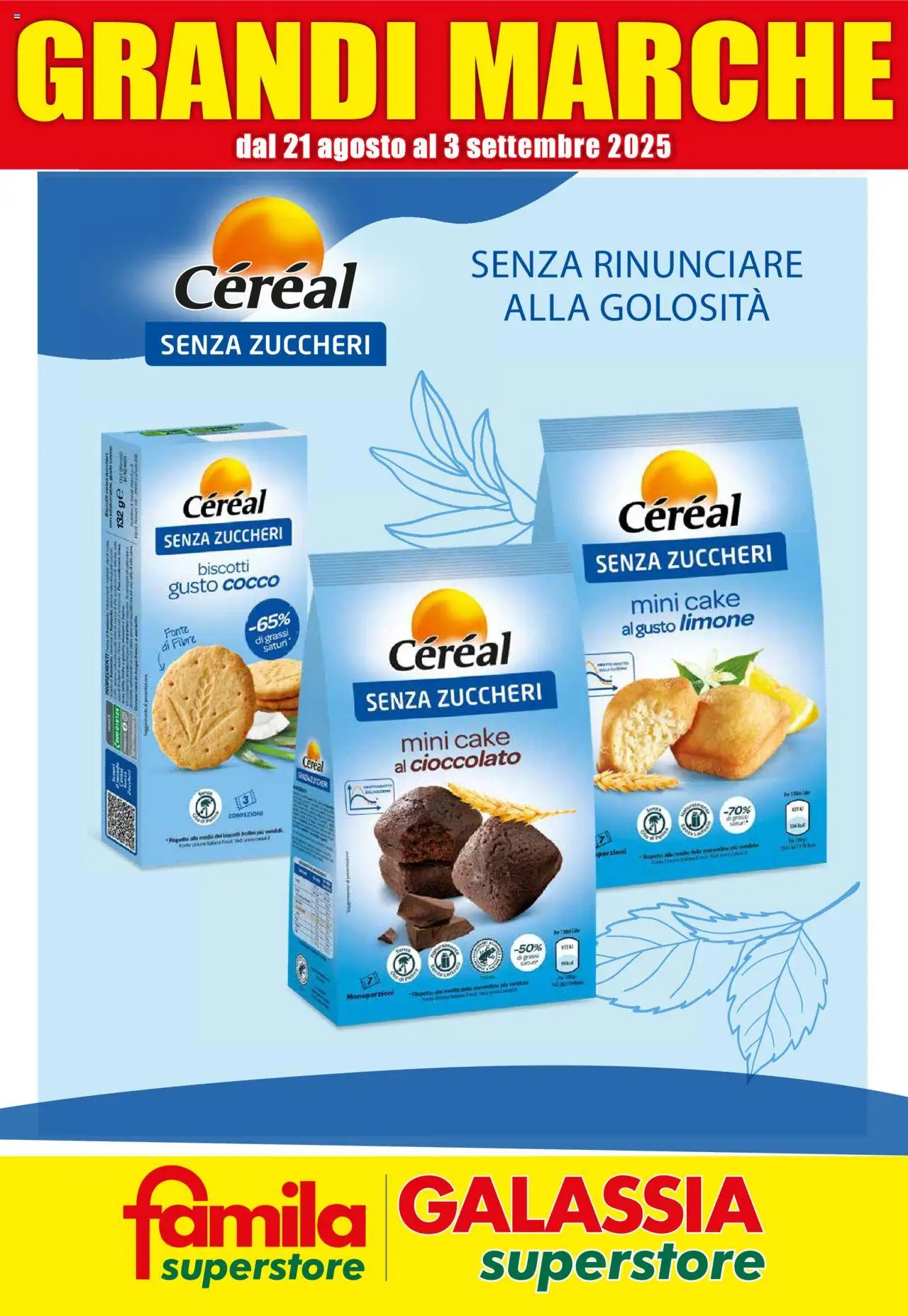 Volantino Galassia valido da 21/08/2025 numero di pagina 1 - Biscotti, Limone, Cioccolato, Cocco