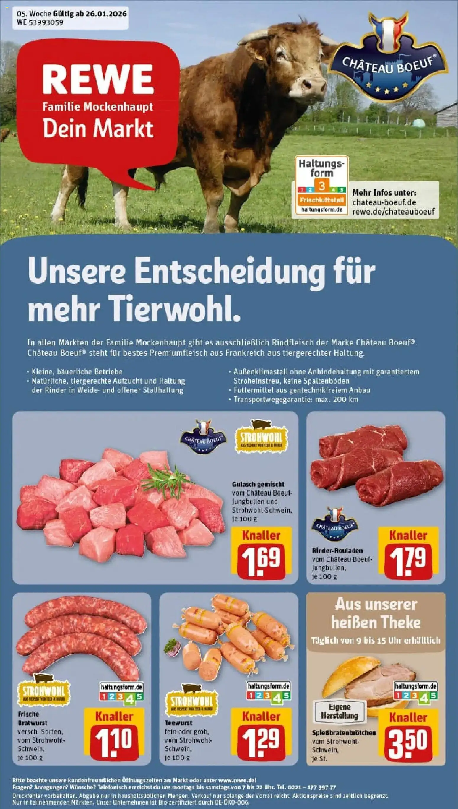 Vorschau von dem Prospekt des Geschäftes Rewe, gültig ab dem 26.01.2026