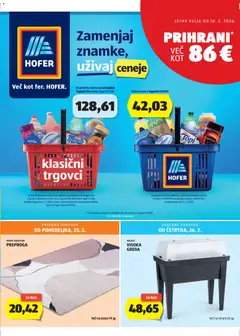 Pregled letka Katalog trgovine Hofer SI vrijedi od 18.02.2026