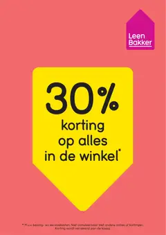 Prévisualisation de Folder / Publicité du magasin Leen Bakker formulaire valide 03/11/2025