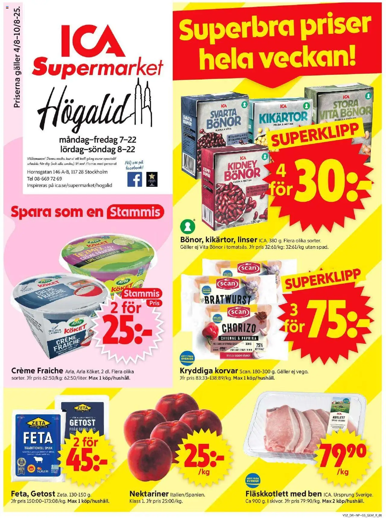 Stockholm är giltig 04/08 2025 > Veckans Erbjudanden gäller från 04/08/2025 till 10/08/2025 sidnummer 1